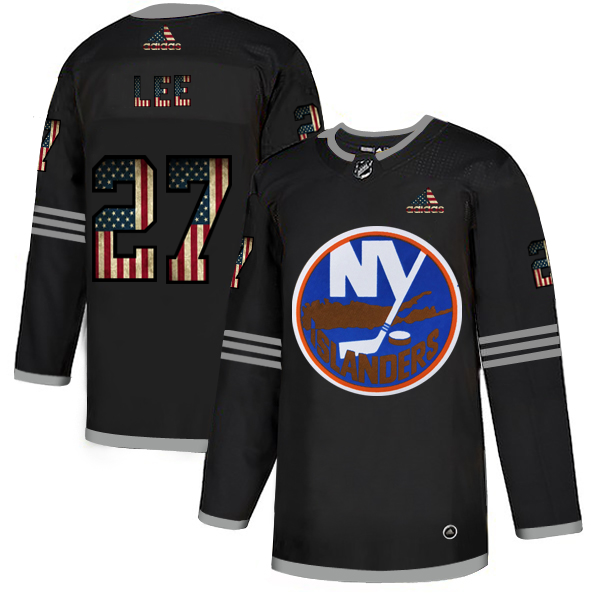 New York Islanders #27 Anders Lee Adidas Men Black USA Flag Limited NHL Jersey->philadelphia flyers->NHL Jersey